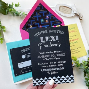 80's Bat Mitzvah Invitation Design Fee image 3