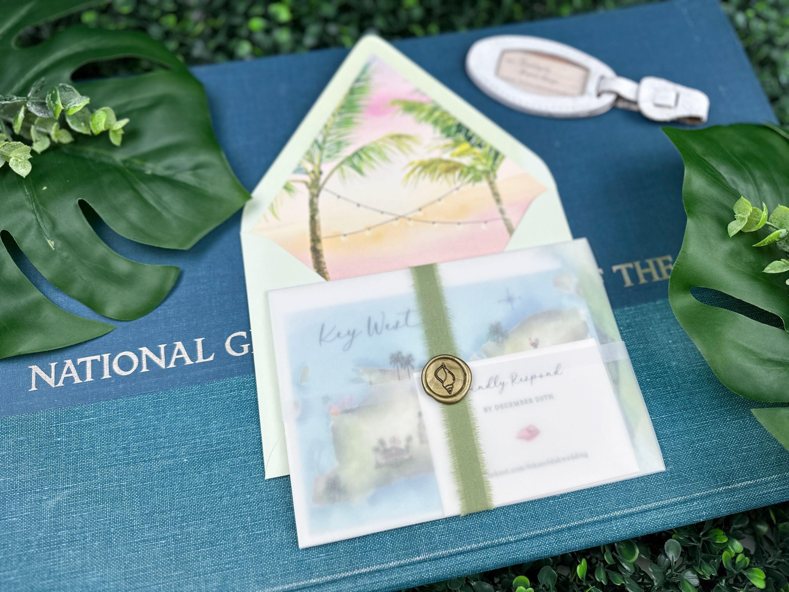 Watercolor Hemingway House Invitation