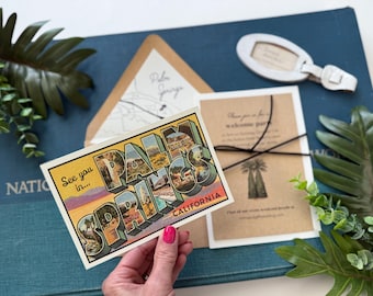 Custom Watercolor Palm Springs Wedding Invitation - Design Fee