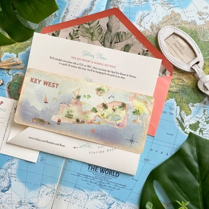 Key West Boarding Pass Wedding Invitation Hemingway House Design Fee image 5