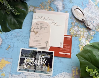 Custom Retro Palm Springs Wedding Invitation - (Ace Hotel) - Design Fee