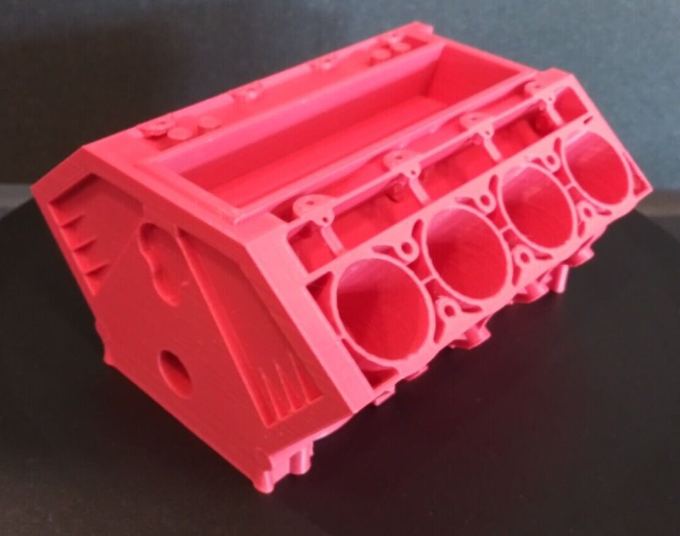 V8 Engine Block Business Card Holder Chevy Ford Mopar Engine Block