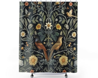 Rideaux de douche inspirés de William Morris