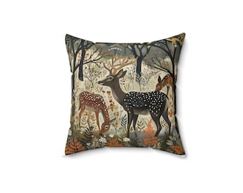 William Morris inspired Spun Polyester Square Pillow