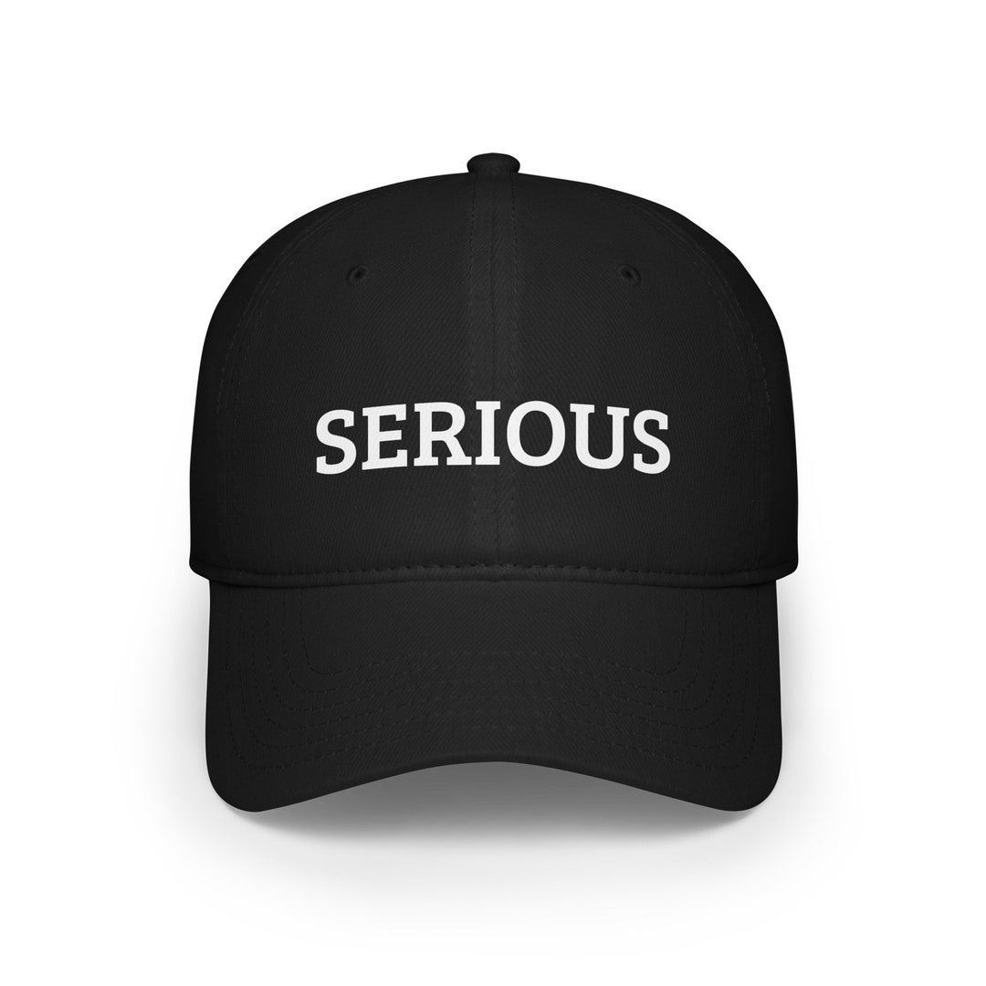 帽子 TSY ORIGINAL CAP BLACK Serious Baseball Cap - Funny Hat for Those Focused Moments - Etsy