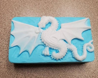 Dragon hand and body soap bar - coconut milk soap - choose your color and fragrance