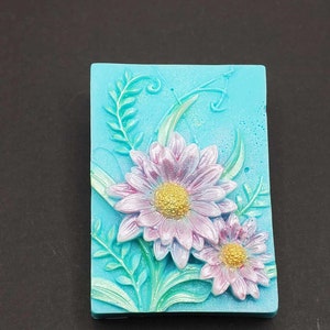 3D flower hand and body soap bar - coconut milk soap - choose your color and fragrance