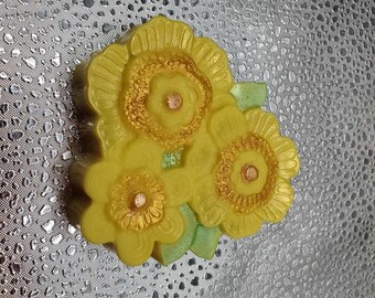 Floral soap bar - coconut milk hand and body soap