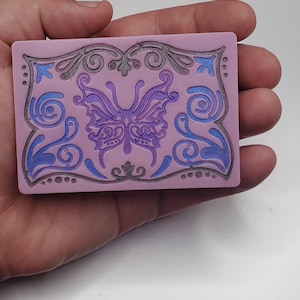 Butterfly hand and body soap bar - coconut milk soap - choose your color and fragrance