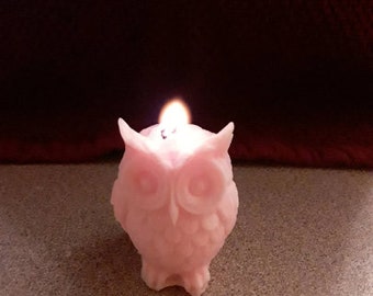 mini owl candle - choose your color and fragrance