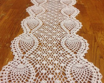 crochet table runner - choose your size and color