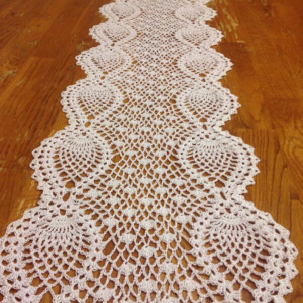crochet table runner - choose your size and color