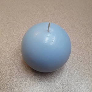 3 inch simple sphere soy candle - choose your color and fragrance