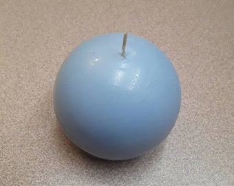 3 inch simple sphere soy candle - choose your color and fragrance