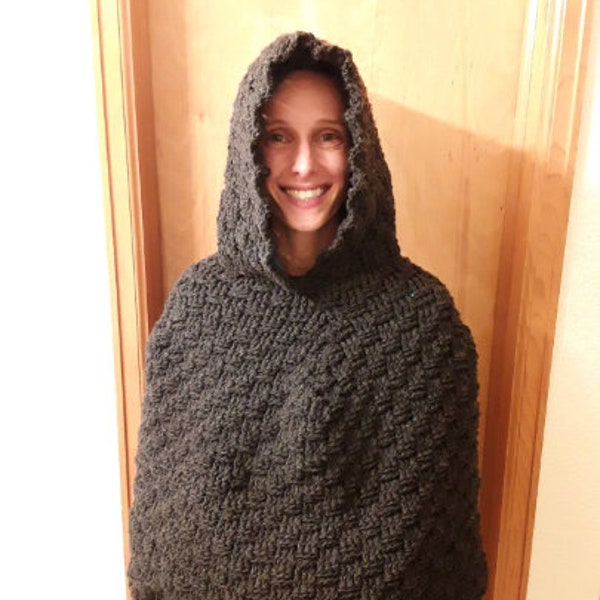 hooded poncho