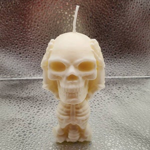 Skeleton soy candle - choose your color and fragrance