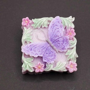 3D Butterfly hand and body soap bar - coconut milk soap - choose your color and fragrance