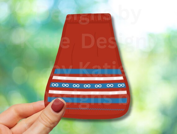 Red Métis Ribbon Skirt