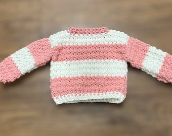Crocheted 0-3 months Baby Sweater