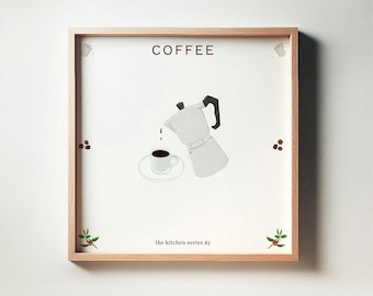 Stampa Moka italiana: decorazione da parete per la cucina, regalo per gli amanti del caffè