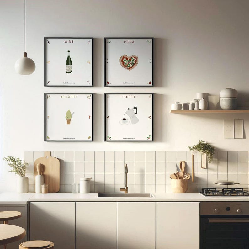 Coffee Print Italian Moka Pot Wall Art Kitchen Print Apartment Wall Art