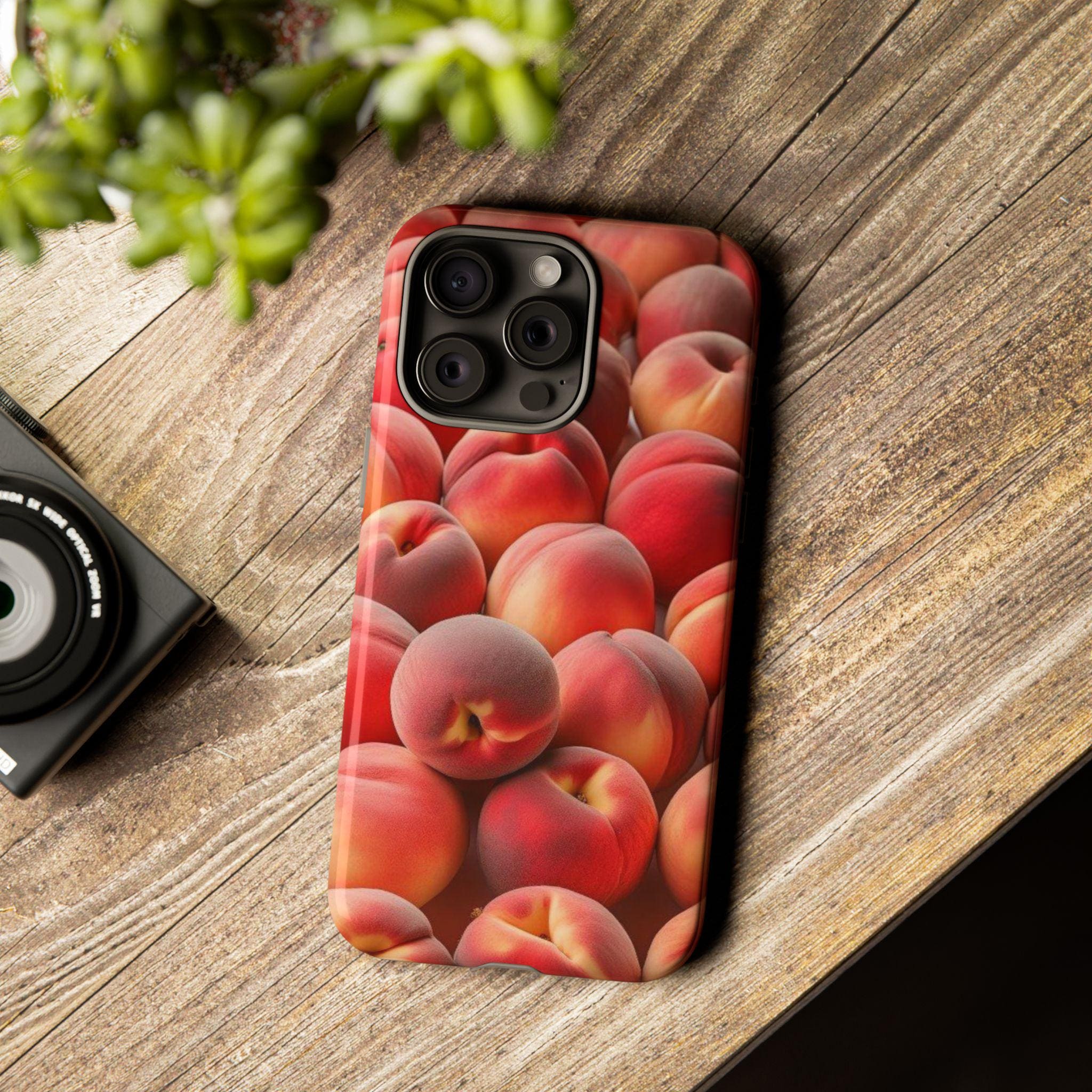 Peach Emoji Phone Case - Etsy