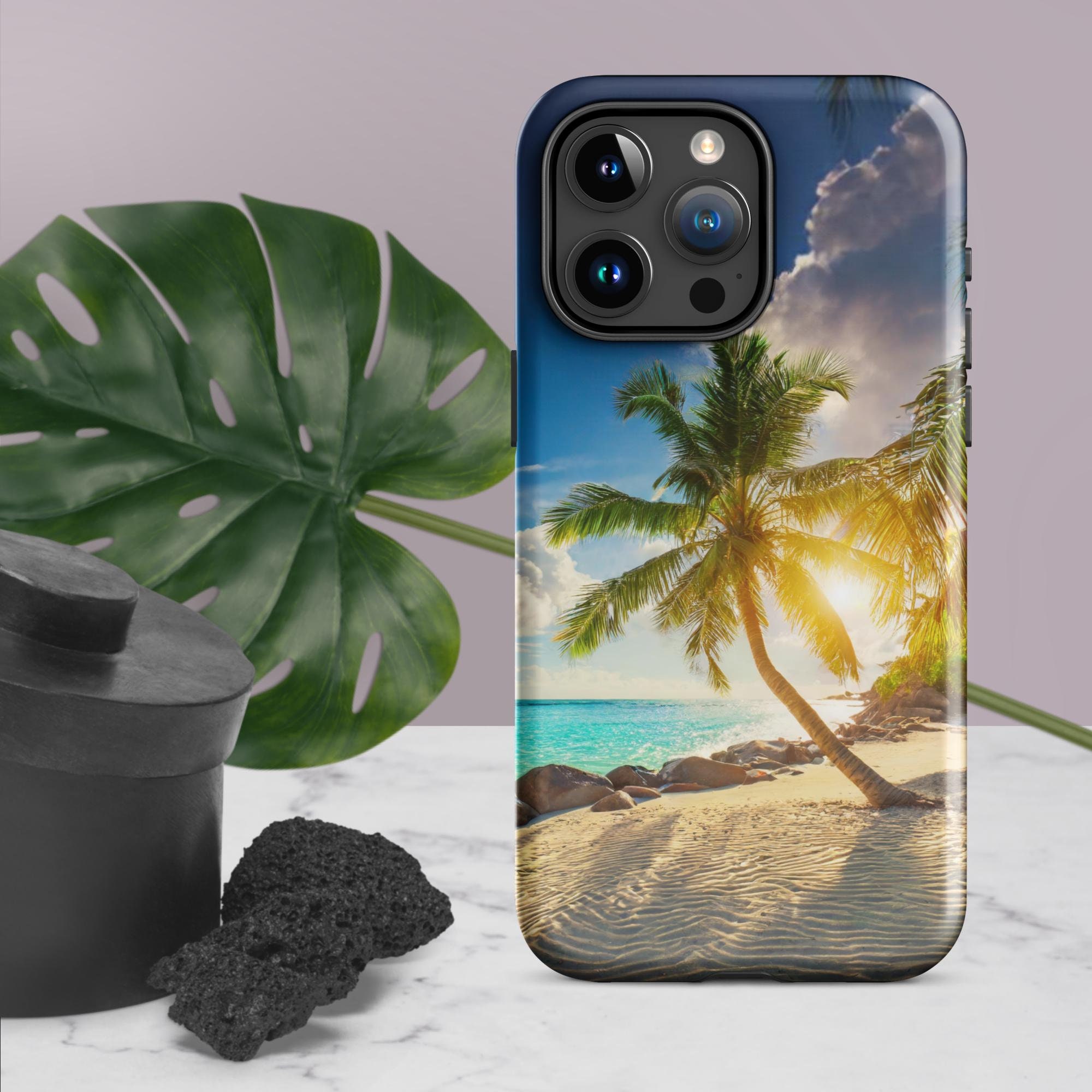 iPhone・スマホケース Society6 Palm tree Smile by Goldfish Kiss Goldfish Phone Case (Dark Blue)