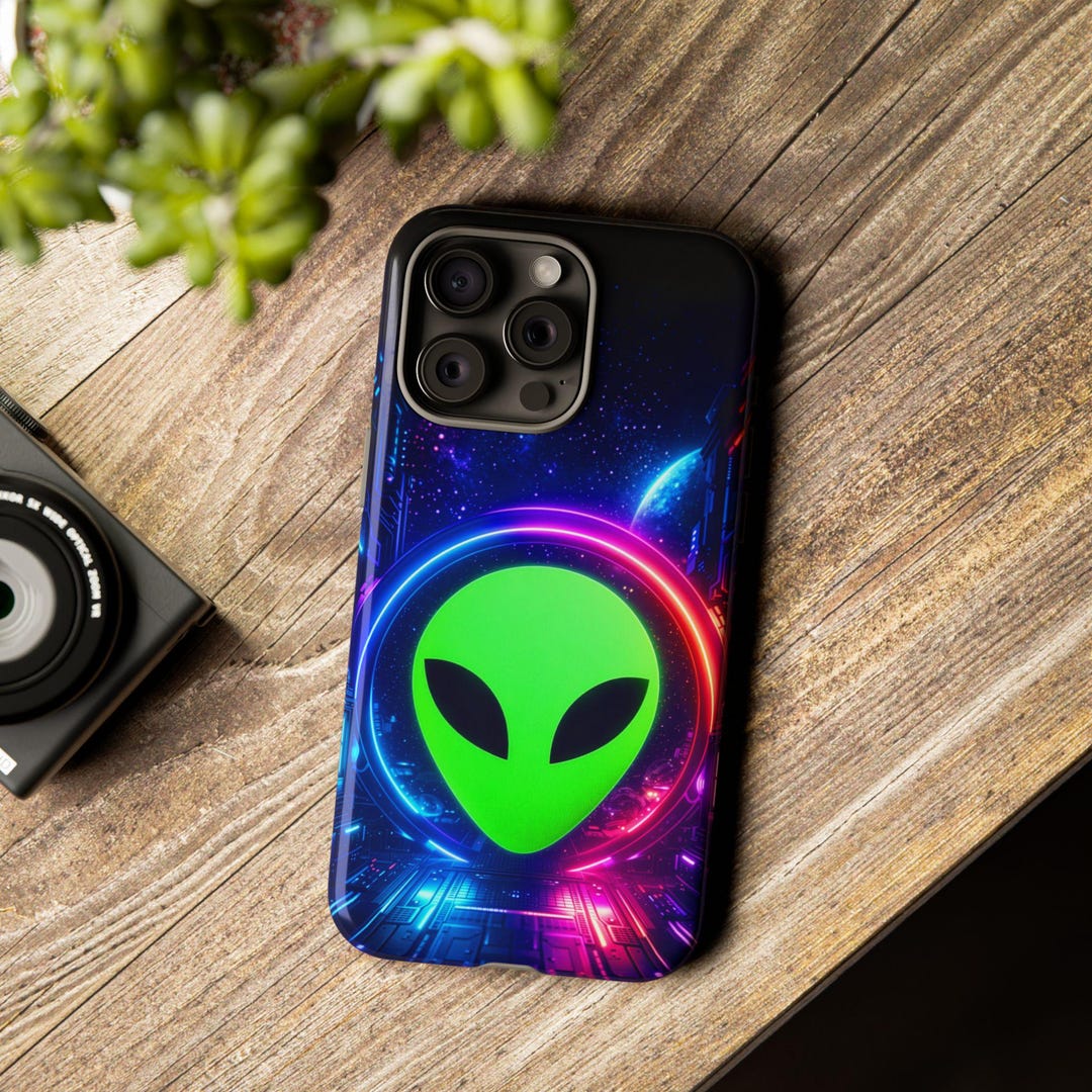 Alien Where? Retro Computer Tough Case - Fits iPhone and Samsung Galaxy ...