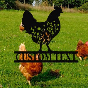 Personalized Chicken Coop Sign, Custom Metal Hen House Wall Art, Chicken Coop Wall Decor, Farm House Decor, Metal Barn Sign, Hen House Decor