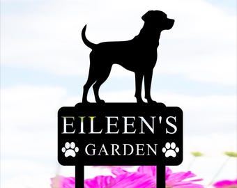 Custom Dog Memorial Stake, Dog Grave Marker,  Personalized Dog Garden Sign, Dog Name Yard Stake, Metal Dog Memorial Marker, Pet Loss Gift