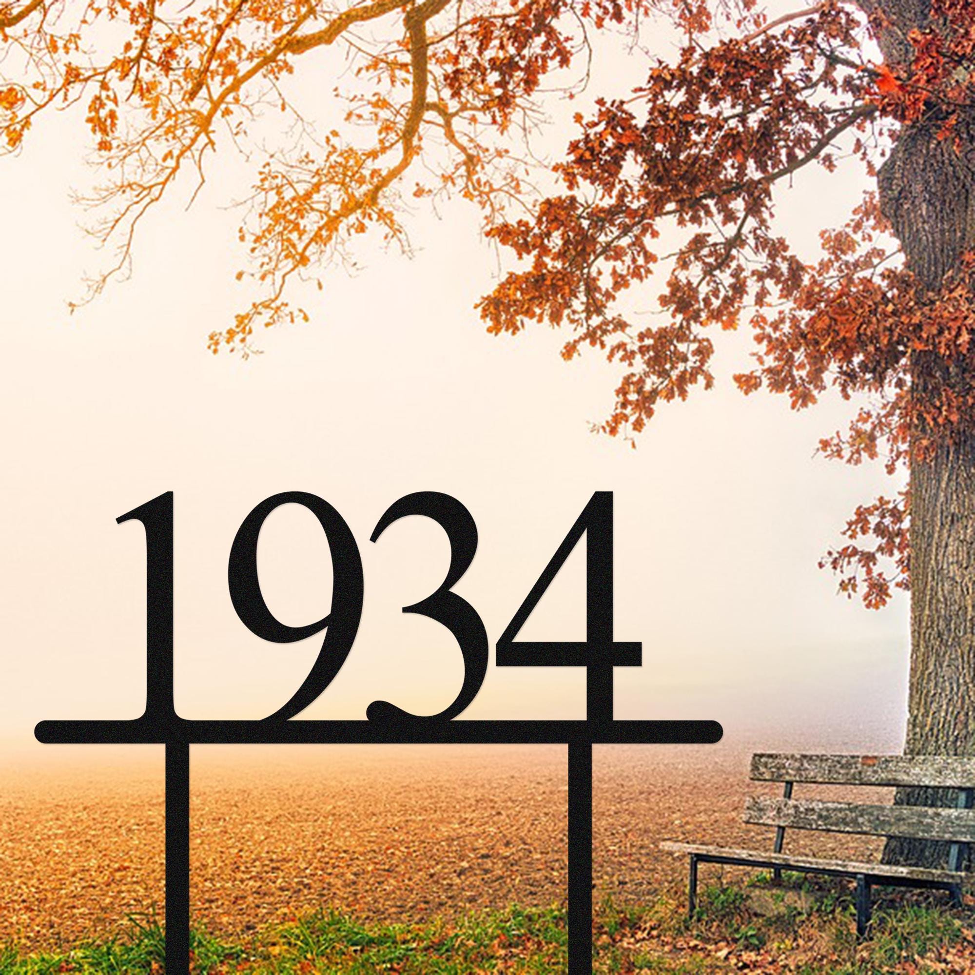 Personalized House Numbers Marker Animals Metal Sign With Stake,Custom Street Address Signs For Gate Fence