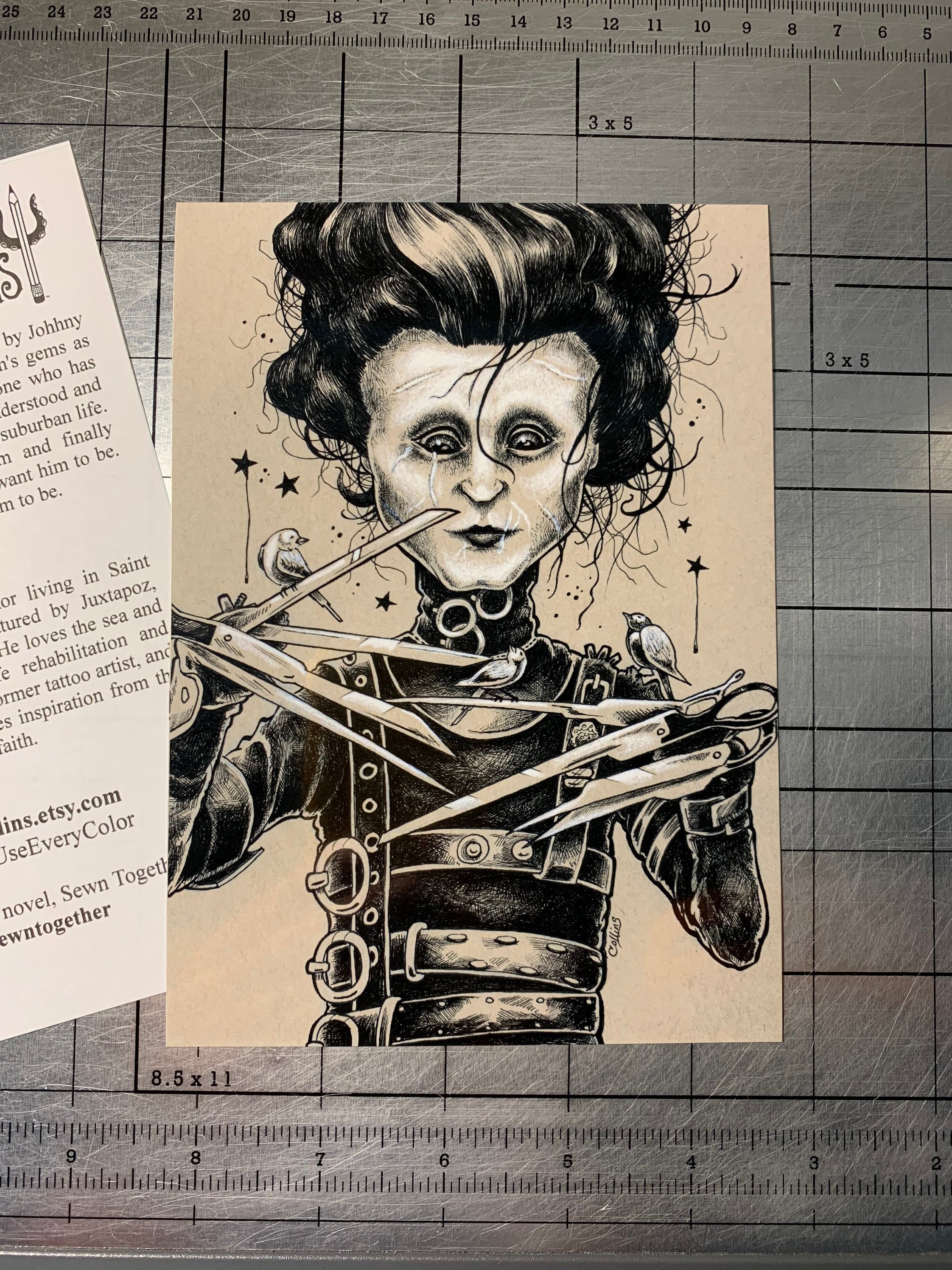 Edward Scissorhands Fine Art Wall Print - by Bryan Collins - Etsy
