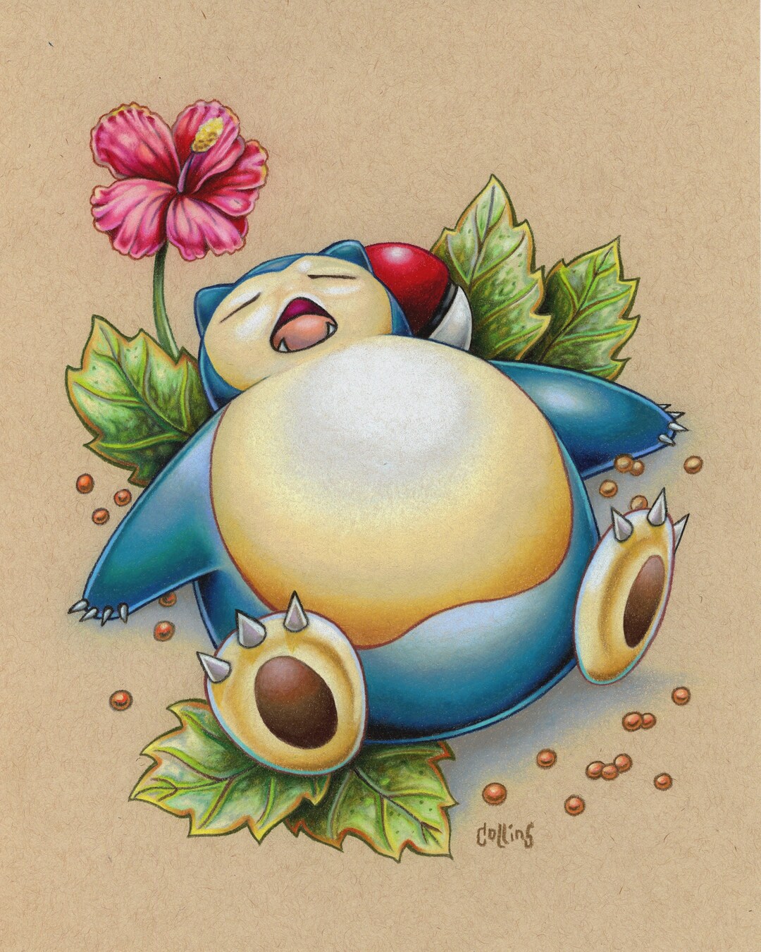 Snorlax Pokemon 5x7 Or 8x10 Signed Fine Wall Art Print By Bryan Snorlax Pokemon 5x7 Or 8x10 Signed Fine Wall Art Print By Bryan