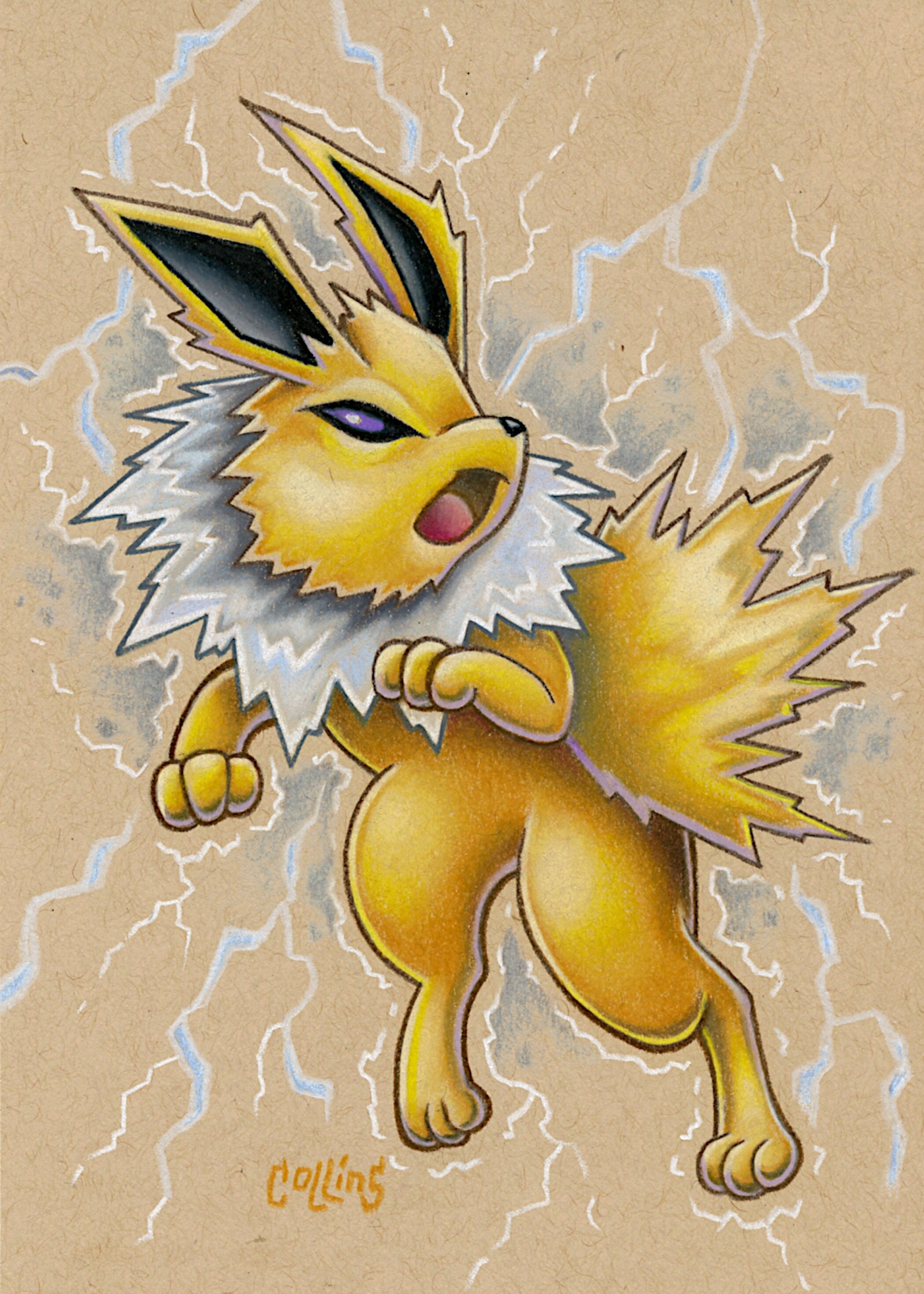 Eevee Custom Card Gold Textured Print Fanart Pokemon -  Hong Kong