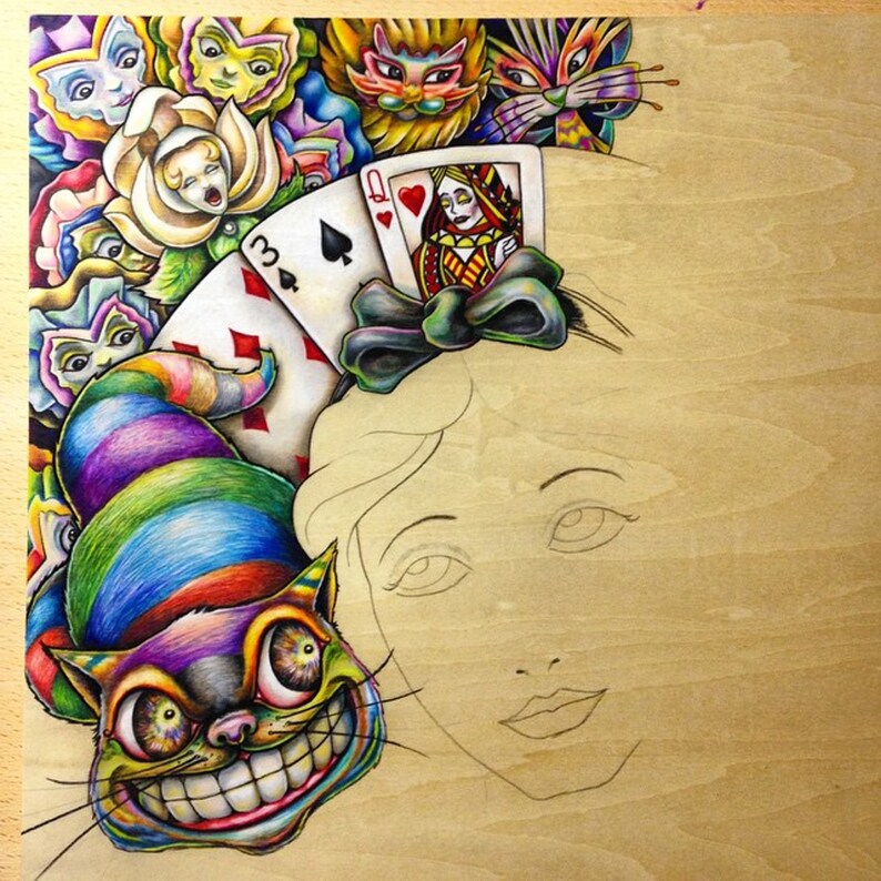 Alice In Wonderland Pop Wall Art Fine Pop Print by Bryan