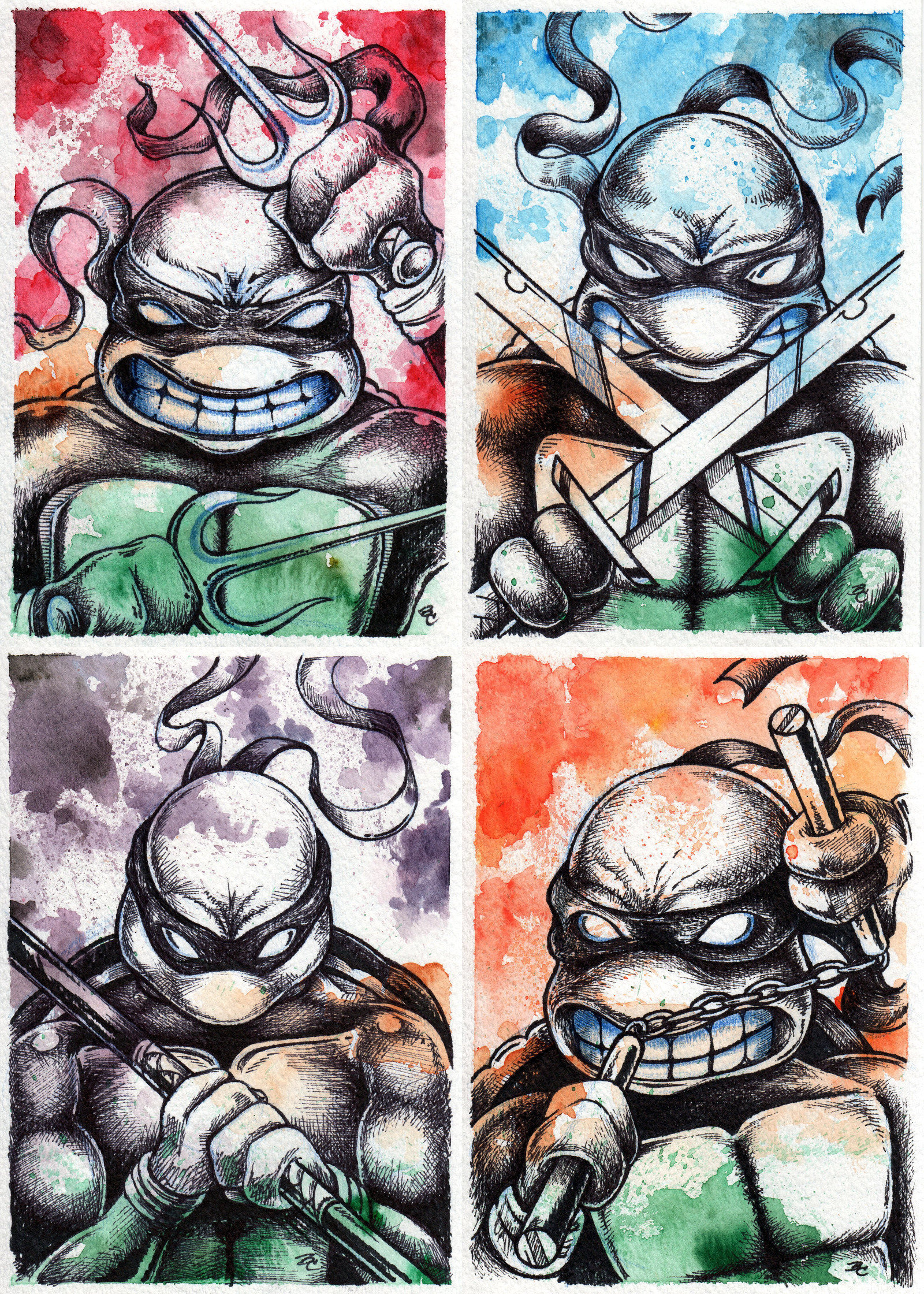 Aquarius Teenage Mutant Ninja Turtles Art By Numbers Painting Kit - BIG W