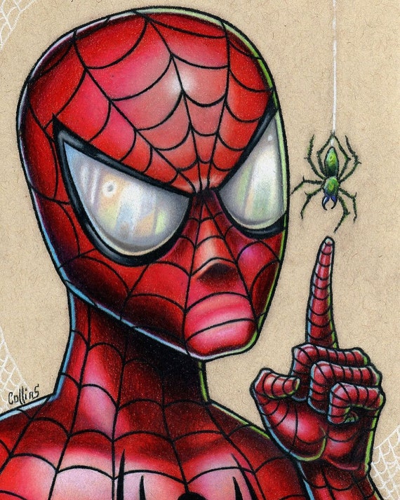 Fiasko søm diktator Spider Man Open Edition Pop Art Wall Print by Bryan Collins - Etsy Israel