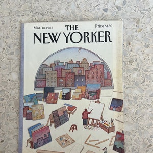 Vintage The New Yorker Magazine March 18, 1985 A Painter Paints Lonnie Johnson