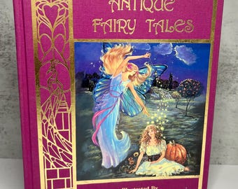 Antique Fairy Tales by Judy Mastrangelo - 1987 Vintage Hardcover Illustrated Classic Childhood Stories - Little Unicorn Series