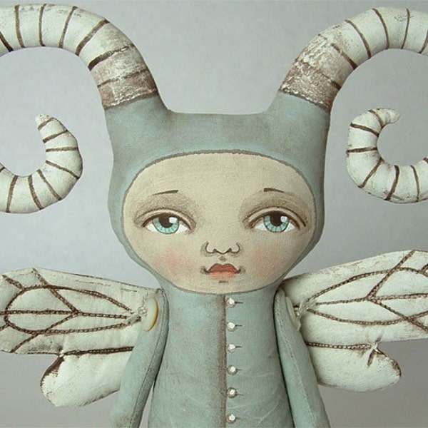 ZOEE BUG--- Contemporary Folk Art Doll