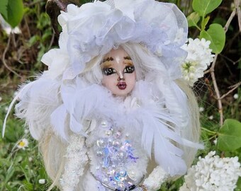 Ooak Doll, Doll Repaint, Winterfaun, Faun Girl, Kunstpuppen, Fantasy Doll