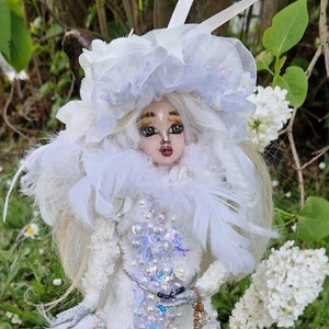 Lilith the winter faun Ooak Doll, Doll repaint