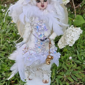 Ooak Doll, Doll Repaint, Winterfaun, Faun Girl, Kunstpuppen, Fantasy Doll Bild 2