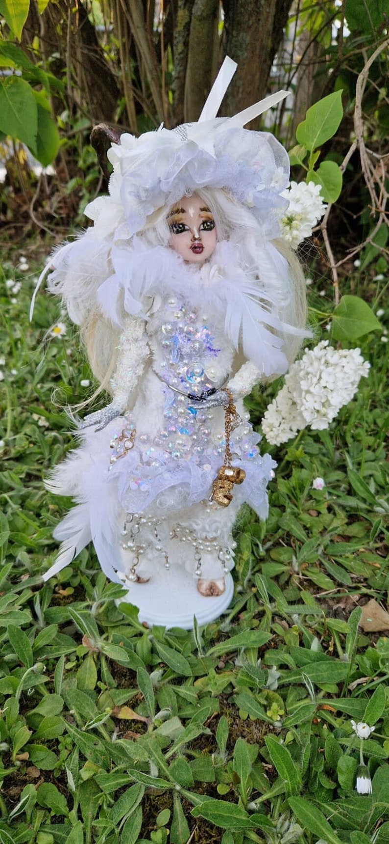 Lilith the winter faun Ooak Doll, Doll repaint