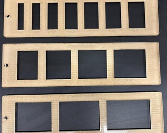 Acrylic Edge Pocket Router Template for Hinge Boring, Multiple Sizes