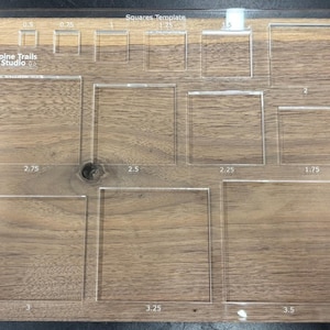 Fräser Quadrate und Rechtecke Schneidevorlagen