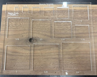 Router Squares and Rectangles Cutting Templates