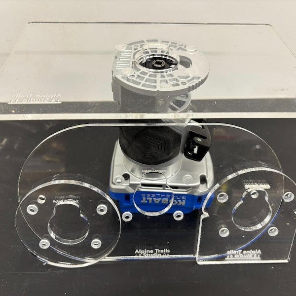 Router base plates for Kobalt routers