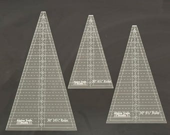 30 Degree Triangle Quilting Ruler - Multiple Sizes