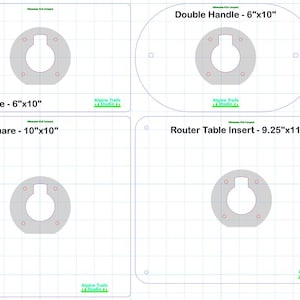 Router Base Plates for Milwaukee Compact Palm Trim Routers (M18 1/4 ...